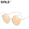 Sinle 2018 custom metal logo sunglasses cat 3 uv400 ce fancy sunglasses for women