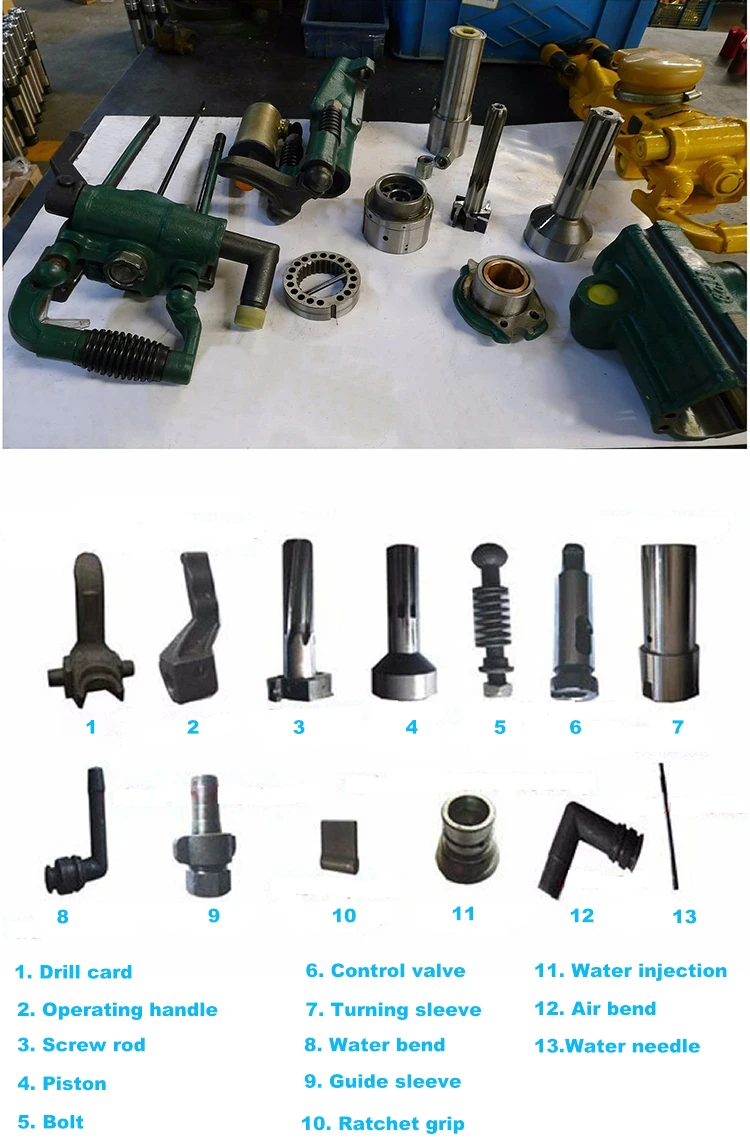 Kaishan 58mm Y018 Daya Listrik Pneumatik Mini Jack Hammer