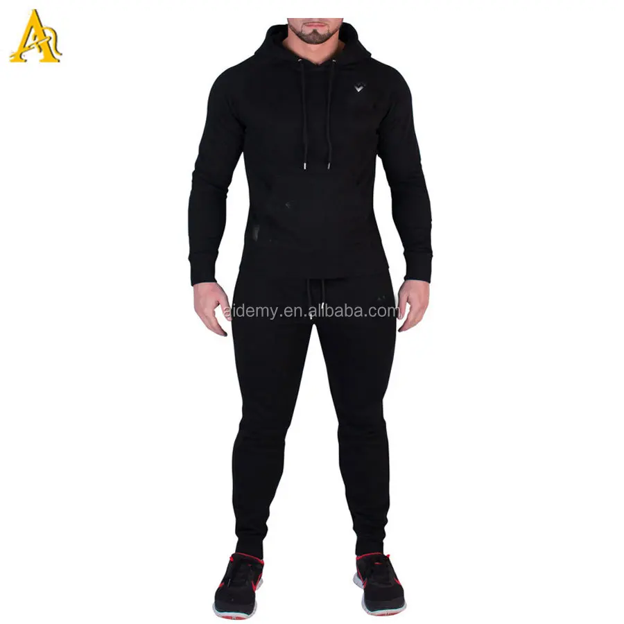 Wholesale Plain Black Hoodies Mens Active Wear Buy Plain Black Hoodie