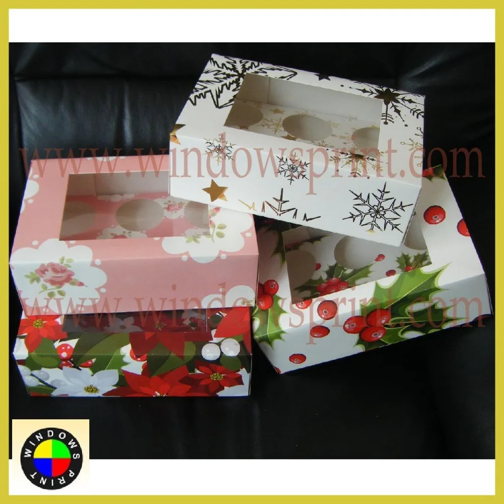 Customized Paper Cupcake Boxes (1 To 24 Cups),Cupcake Packaging Boxes Bakery Cake Boxes Buy