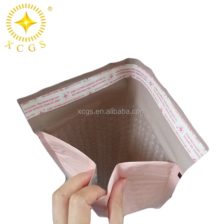 Custom Printed Logo Shipping Poly Bubble Mailers Padded Poly Bubble