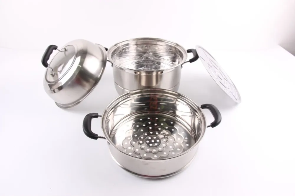 2 3 Layers Professional Stainless Steel Food Idli Steamer Optima