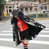 Detachable fur fashion women's really warm raccoon fur parka hooded jacket