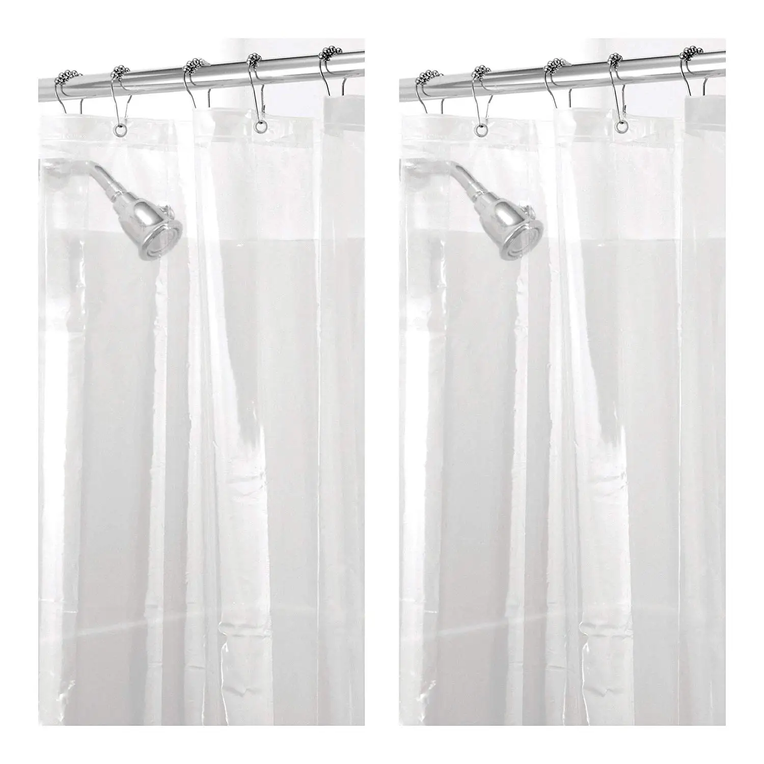 Extra Long And Wide Shower Curtain Find Get Quotations Mdesign Extra Wide Waterproof Mold Mildew Resistant Heavy Duty Premium Quality Eva Shower