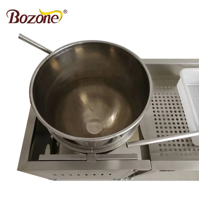 GB-32 High Capacity 32 Oz Non-stick Snack Making China Automatic Large Scale LPG Popcorn Making Machine With Wheels