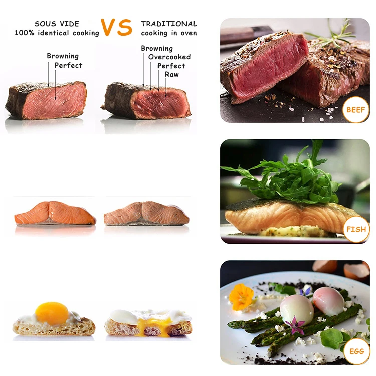 kitchen appliances sous vide cooking meet in a vacuum sealer bag immersion circulator