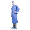 anti-static blue sterile surgical gowns with knitted cuff