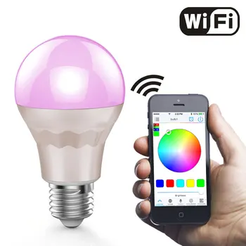 Wifi Led Lamp With Timer+group+music Control+disco+diy Mode Smart Led Light Dimmable Led E27 Wifi Led Bulb - Buy Wifi Led Lamp,E27 Wifi Led Bulb,Led Wifi Lamp Product on Alibaba.com