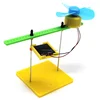 Solar Power Fan Motor Cooling Fan Experiment DIY Kit Solar Toy Assembled Model
