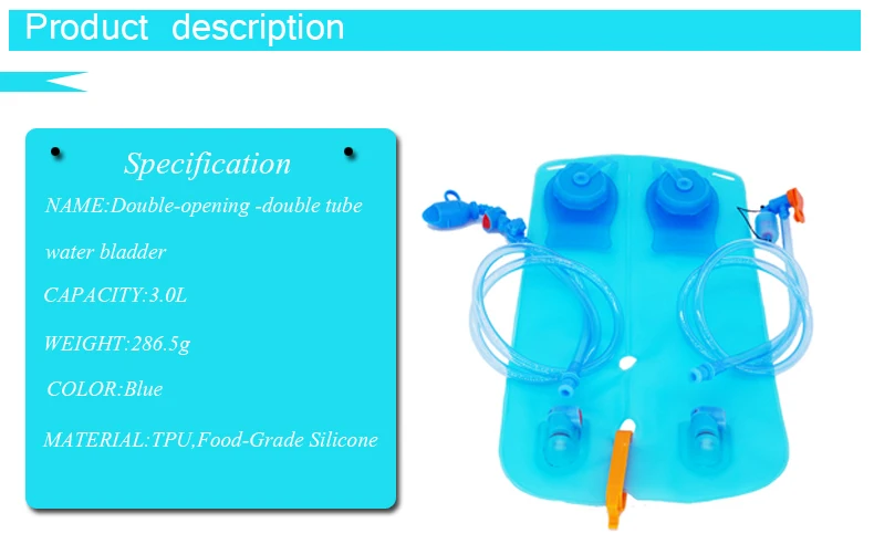 3 L Food- Grade Silicone Tpu Military Hydration Water Bladder Custom ...