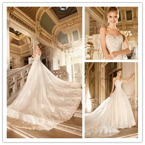 Wedding Dresses With Royal Length Train Weddings Dresses