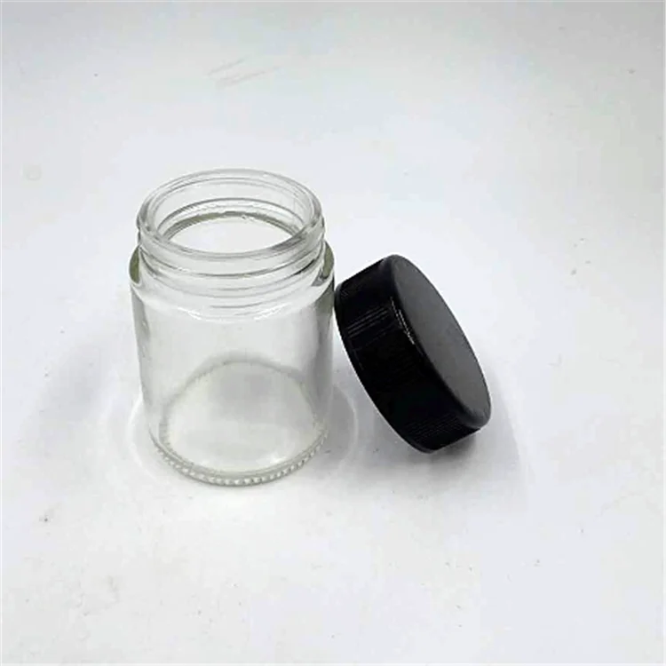 Engraving Emboss Custom Design Glass Storage Jar Food Grade Empty Clear