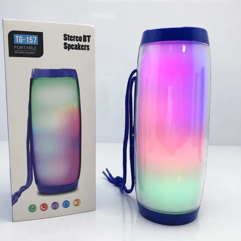 Portable Blue tooth Speakers Wireless Hands Free LED Speaker TF USB FM Sound Music For Mobile Phone - ANKUX.COM