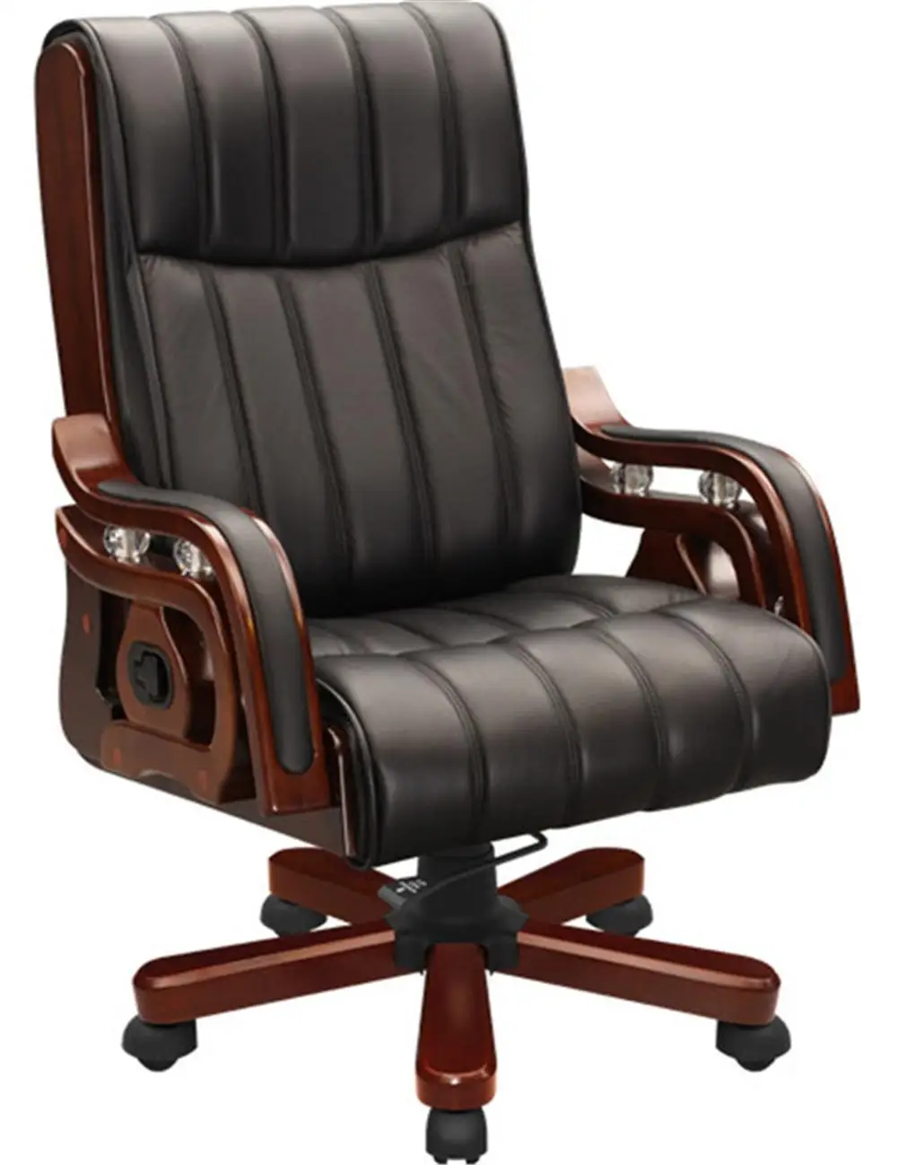 Multifunctional Black Leather Office Chair/modern Computer Office