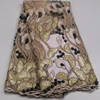 New Dress Design African Beaded Lace Korea Sequin Tulle Embroidery French Net Lace Fabric