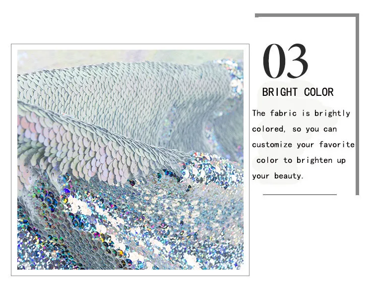 Wholesale Customized Colors Two Tone Fish Scale Embroidery Sequin