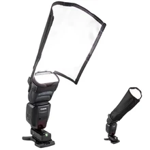 New Universal Foldable Speedlight Reflector Snoot Sealed Flash Softbox Diffuser Bender