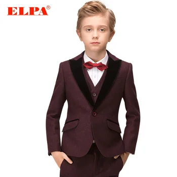 Elpa High Quality Readymade Burgundy Sweat Slim Fit Wool Fabric Boys