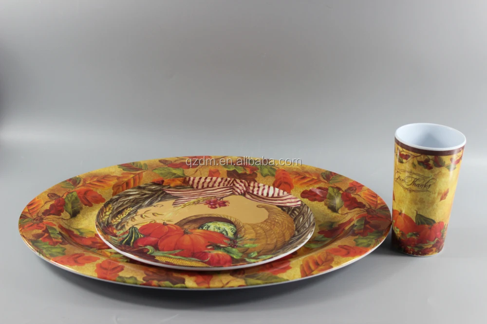 Harvest Festival Melamine Dinner Plate 10 Inch