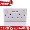 oem different size high quality cheap3-pin multiple universal wall socket
