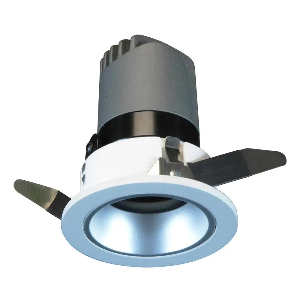 5W 7W Recessed LED Cob spot light spotlight Dimmable LED lights for hotel resort projects with silver mask
