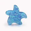 OP06 blue synthetic sea star shape gemstones opal for silver necklace