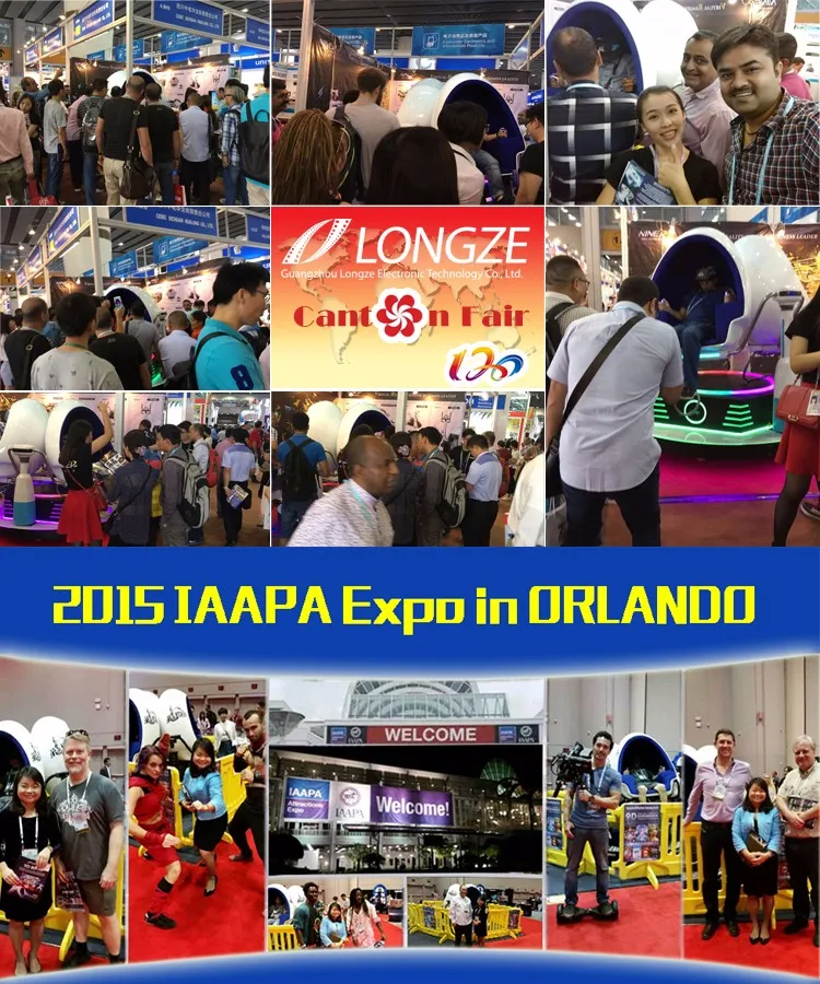 Longze 2016 USA IAAPA expo big discount vr headset vr sky equipment with virtual reality headset