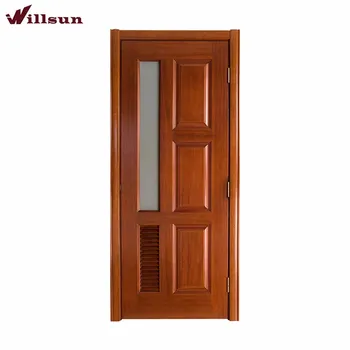 Teak Toilet Swinging Door Aluminum Swinging Glass And Vents