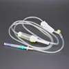 disposable medical use iv infusion set with needle, Y site and chamber