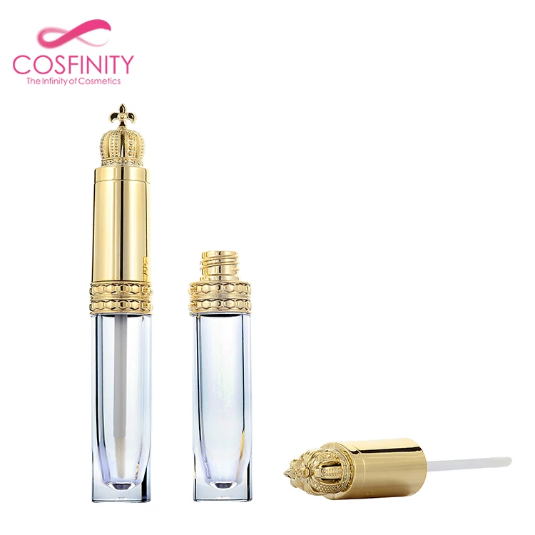 2017 make your own fancy lip gloss bottle empty container plastic acrylic tube unique lipgloss tube packaging