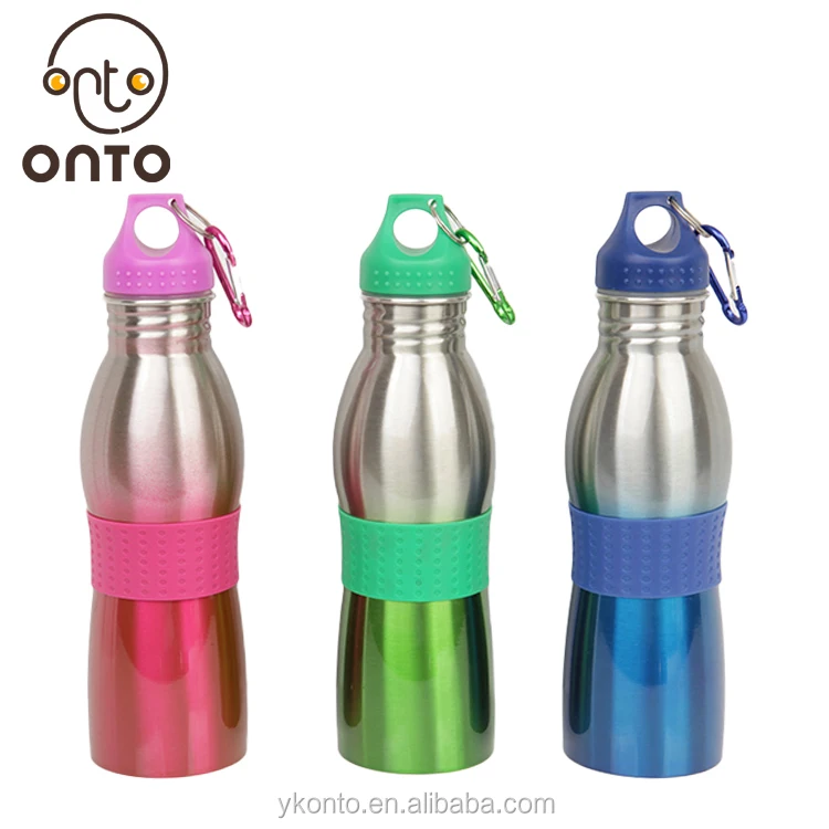 600ml Single Wall Stainless Steel School Sports Water Bottle For