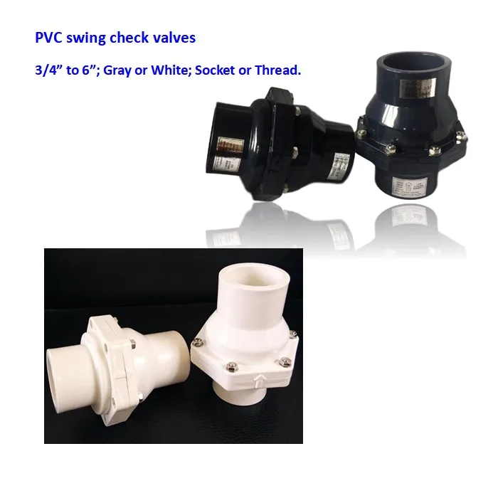 factory price water system non return swing check valve pvc one way valve Products from Tianjin