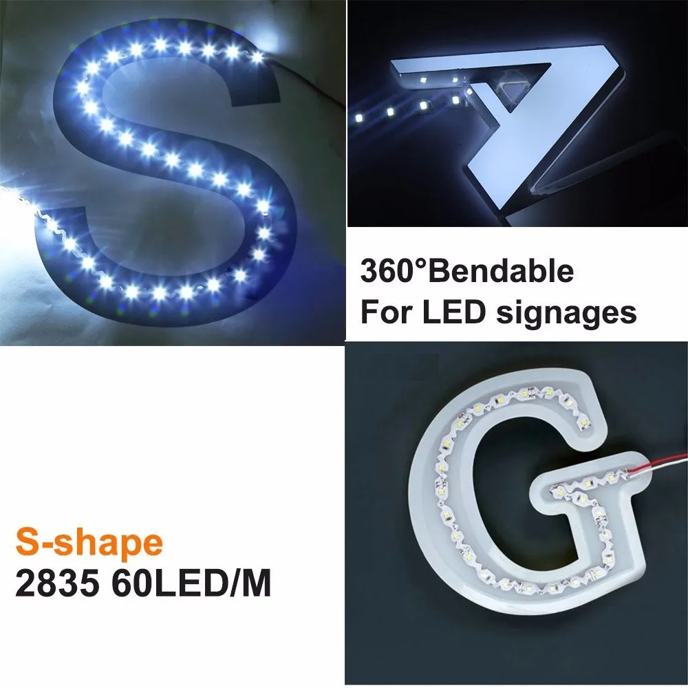 12 Volt Bendable Ip65 Waterproof Car Led Light Smd 5050 Rgb S Shaped