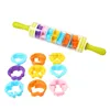 Roll and store pin,plastic roll pin with cookie cutters rolling cookie cutter cookie roller