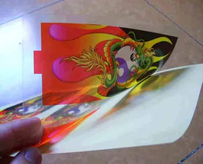 printing on transparency paper