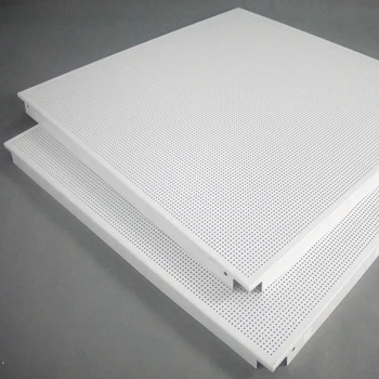 600*600 Soundproof Fireproof Aluminum Ceiling Tiles For ...