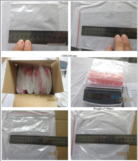 China Product food grade custom plastic ziplock bags