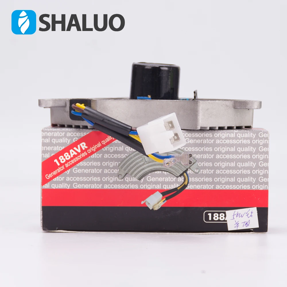 Generador monofásico AVR de 5kw, regulador de voltaje automático avr, generador de gasolina 188F, estabilizador de caja de aluminio