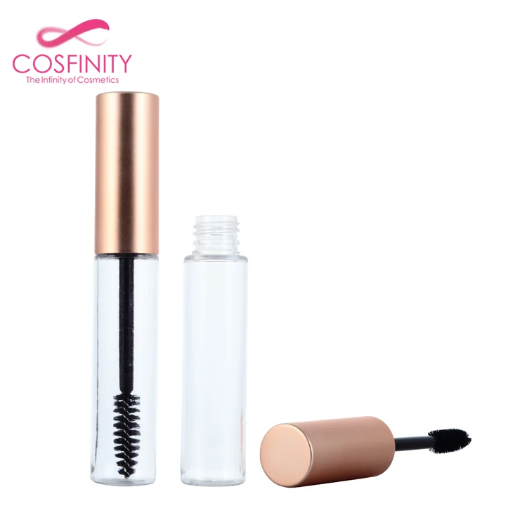 Cosfinity New Transparent Pink Glass Empty Mascara Tube,Wholesale