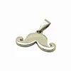Wholesale Stainless Steel Tibetan Custom Logo Bracelet Charm Small Silver Beard Jewelry Charms for Bracelet Making