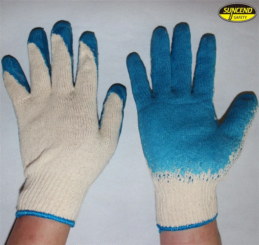 Rugged Wear Latex Coated Korea Safety Gloves Buy Latex Coated Gloves