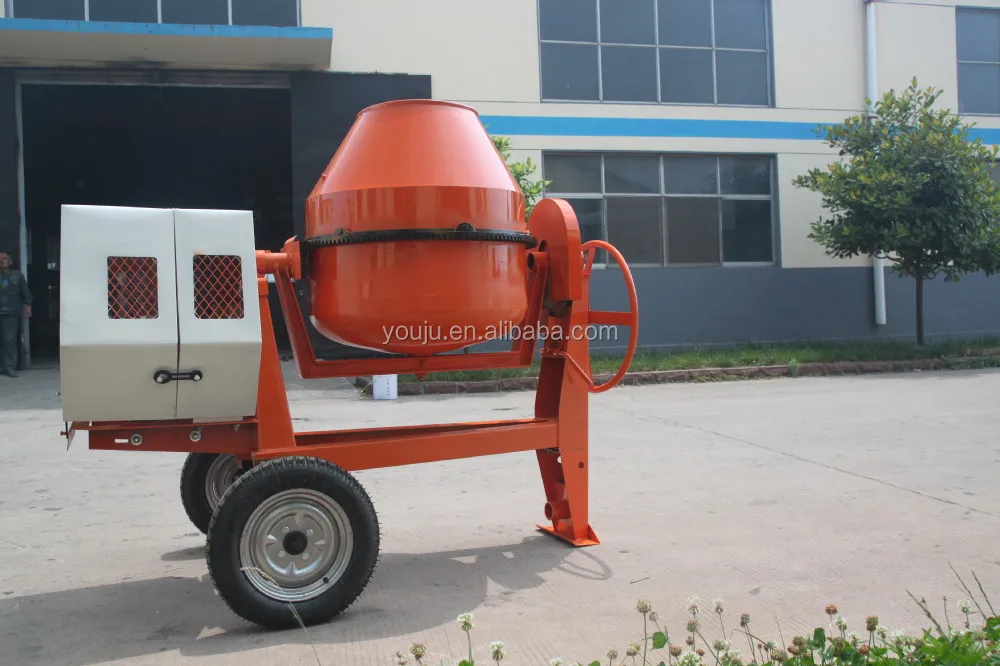High Capacity Mobile Concrete Mixer 1000 Diesel Lister Diesel Engine