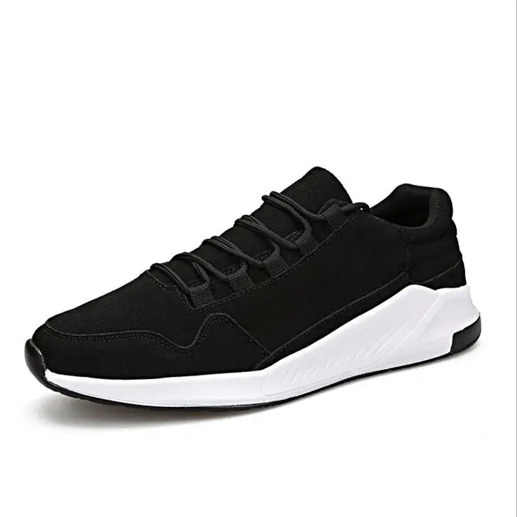 mens black trainers white sole