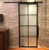 New iron grill window door designs for tempered clear glass barn french doors interior sliding