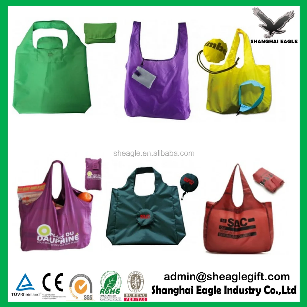 2017 Oem Fashion Cheap Recycled Nylon Polyester Eco Foldable Shopping Bag Buy Foldable