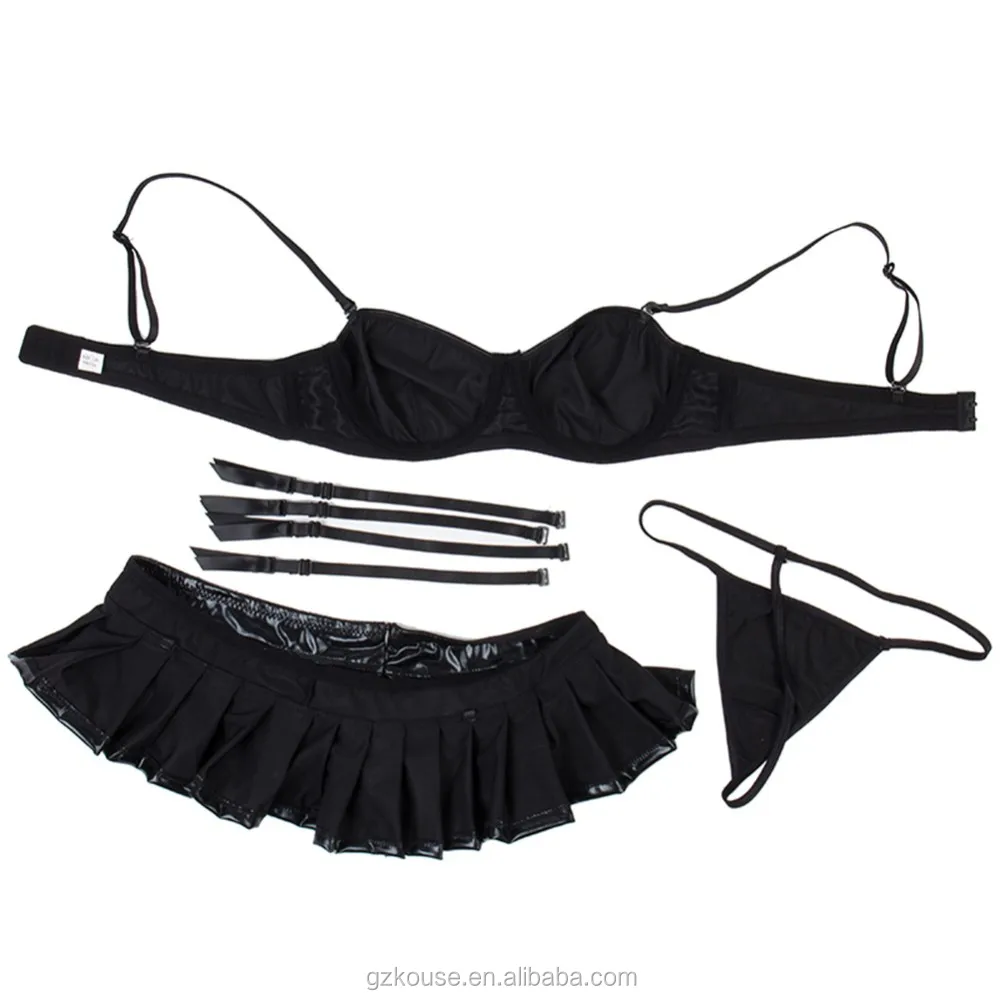 ブラックブラセットコルゼットポールダンスクラブウェアブラックレザー ビニールpvcベビードールプッシュアップエロブラスカートレンセリアセクシーランジェリーセット Buy 卸売黒のブラセット ステージ Dancerwear クラブウェアパフォーマンスのブラジャー