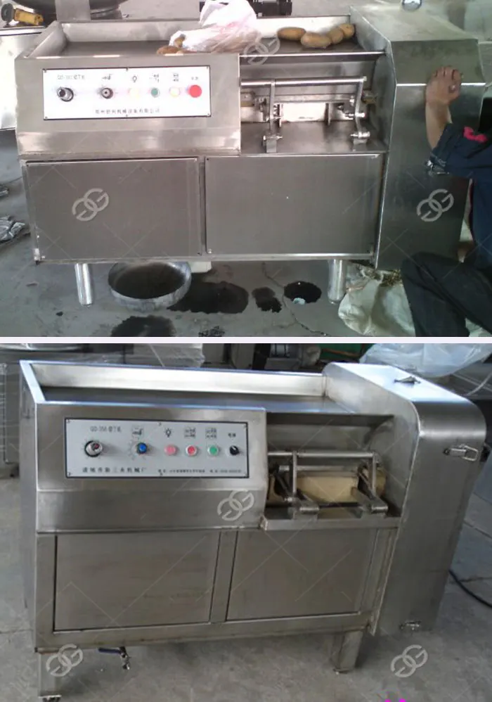 Hot Selling Automatic Frozen Cattle Meat Cutter Duck Breast Cow Leg Goat Beef Fish Chopper