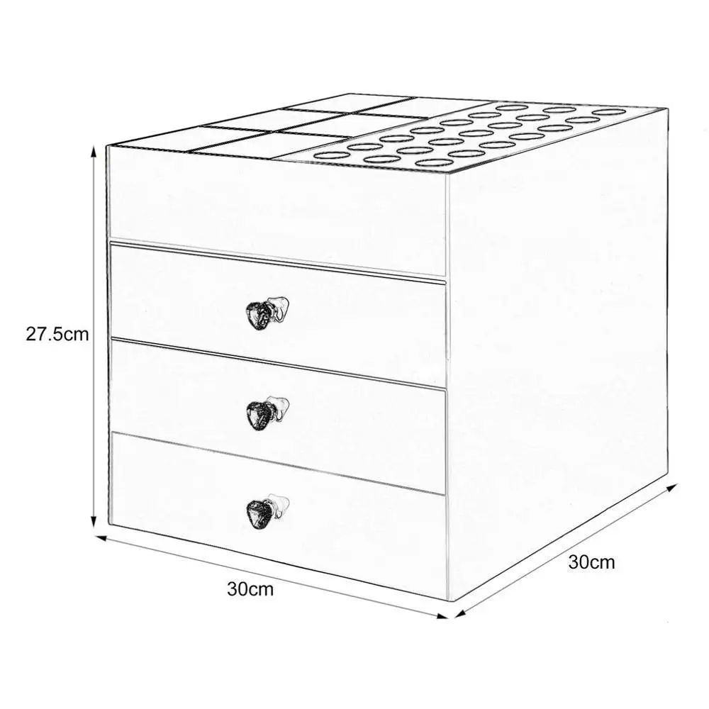 Extra Large Makeup Stand Cosmetic Storage Box Display