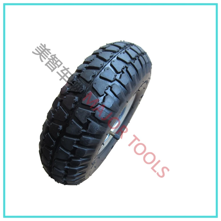 10 Inch HD Pneumatic Wheel /& Tyre 260x85 Bent Valve No Bearings Beach Trolley