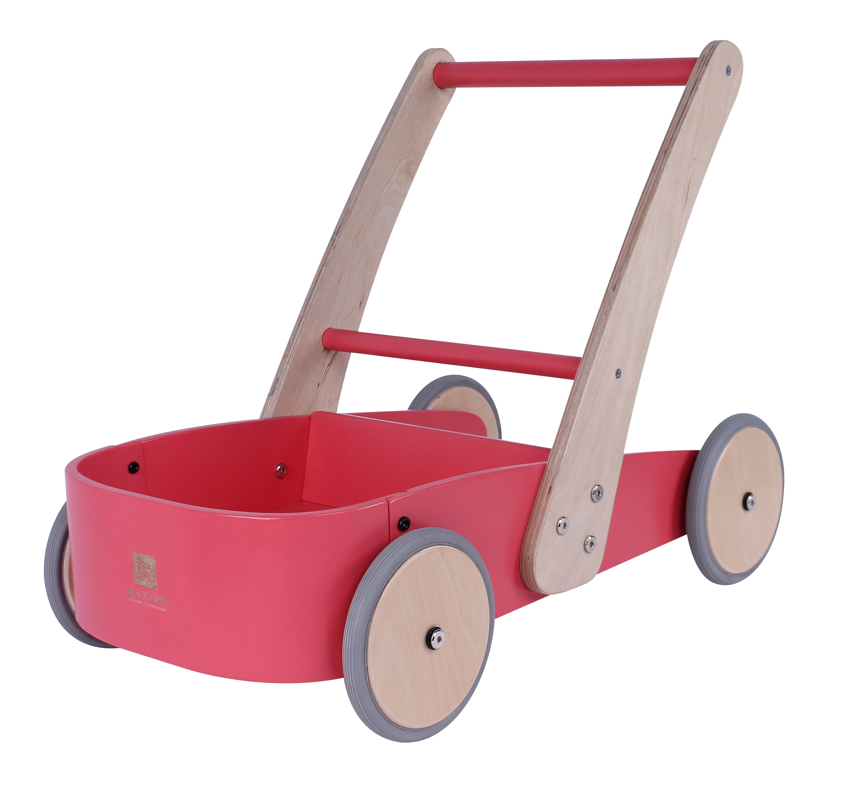 木制步行婴儿娃娃婴儿车与 eva 车轮为孩子